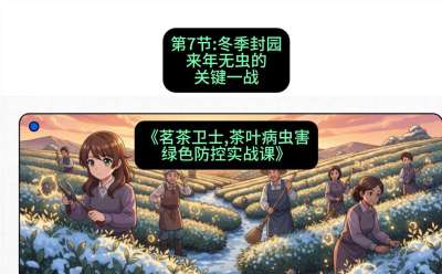 第07节：冬季封园&mdash;&mdash;来年无虫的关键一战，课程：《茗茶卫士&mdash;&mdash;茶叶病虫害绿色防控实战课》#识农AI