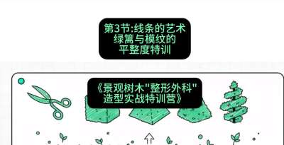 第03节：线条的艺术&mdash;&mdash;绿篱与模纹的平整度特训，课程：《景观树木&ldquo;整形外科&rdquo;造型实战特训营》#识农AI