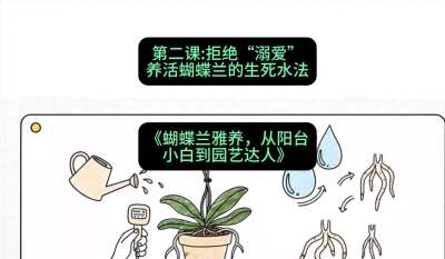 第二节：拒绝&ldquo;溺爱&rdquo;：养活蝴蝶兰的生死水法，课程：《蝴蝶兰雅养六讲：从阳台小白到园艺达人》#识农AI