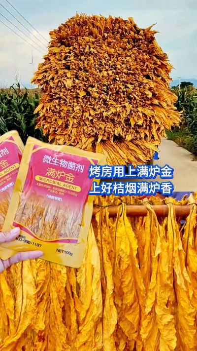 烤房用上满炉金，上好桔烟满炉香