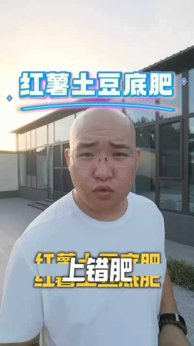 红薯土豆底肥上错秧子旺长薯块干瘪